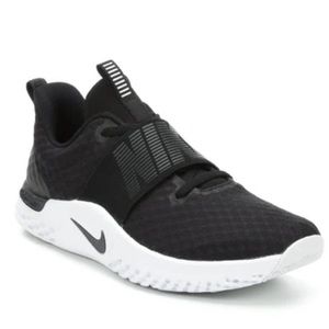 NIKE black and white running shoes